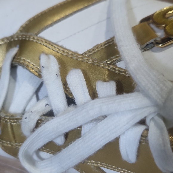 BEBE SPORT white & gold Tennis Shoes - Picture 8 of 10